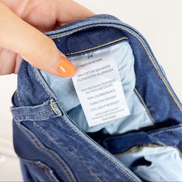 Slink Blue Denim Jeans Stretch Skinny High Rise - Picture 7 of 7